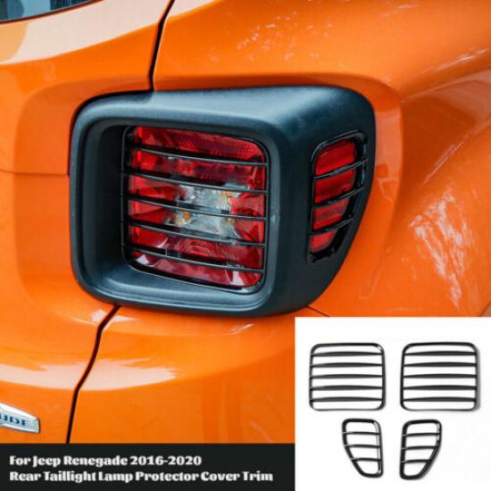 4 Stück Rücklicht Lampenschutz Abdeckung Zierleiste Dekor Für Jeep Renegade 16+