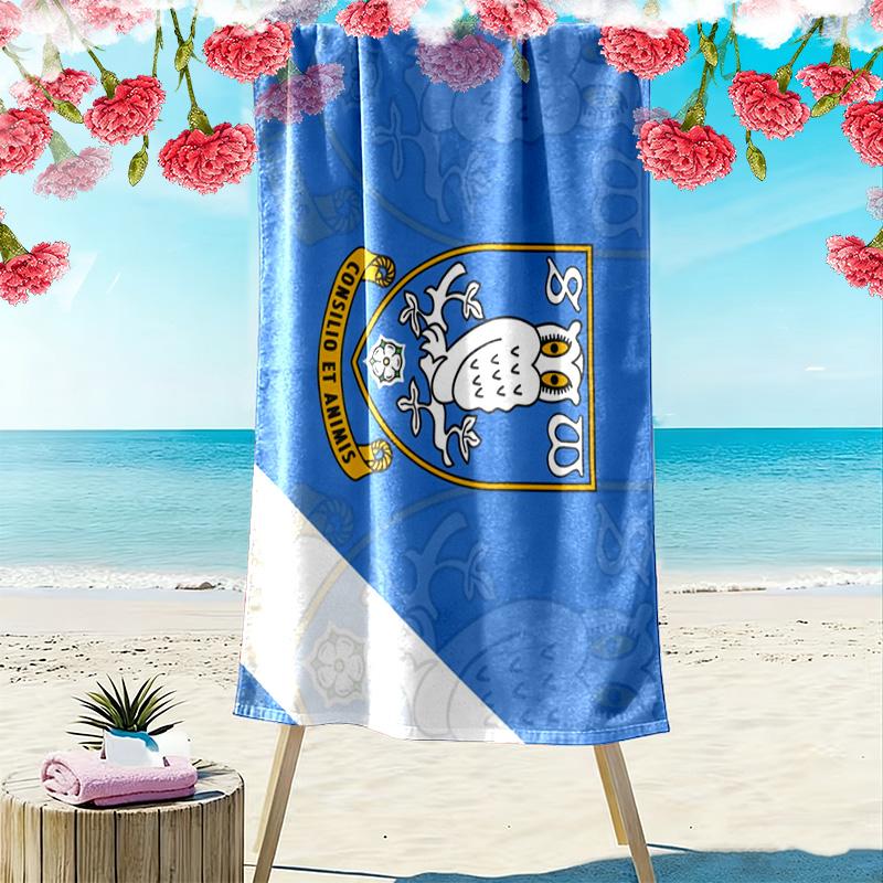 Sheffield Wednesday FC Owl 2D Flat Print Beach Towel, Large Soft Quick Dry Towel for Beach Camping SwimmingXSTJ0915543