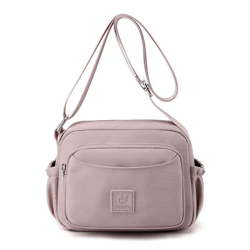 Women's portable mobile phone bag, simple multi-layer shoulder bag, fashion trend messenger bag