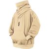 Jiye Trendiges Herbst-Kapuzen-Sweatshirt für Herren, hoher Kragen, locker, lässig