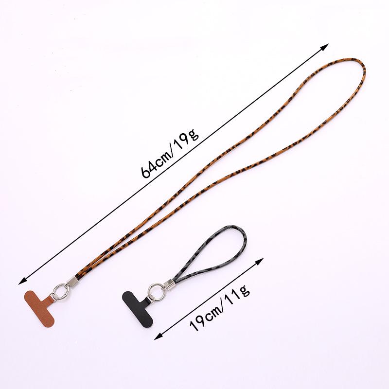 Leopard Print Phone Chain - Versatile Short Lanyard and Crossbody Strap