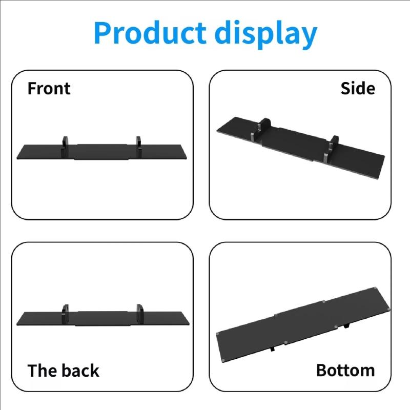 Acrylic Gaming Stand Holder For Remote Player Devices Secure Double Slot Base Compatibility With Tablets And Keypanel