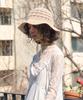 THE GREEN LAB String Knit Beach Bucket Hat [Beige]