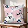 CChiara FFerragni Cushion Cover Natural Linen Organic Fabric DoubleSided Printing Couch Pillow Covers Home Decor