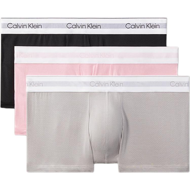 

Calvin Klein Low Rise Smooth Breathable Boxer Briefs European Version 3 Pack Men underwear 000NB3956A-VR5 L
