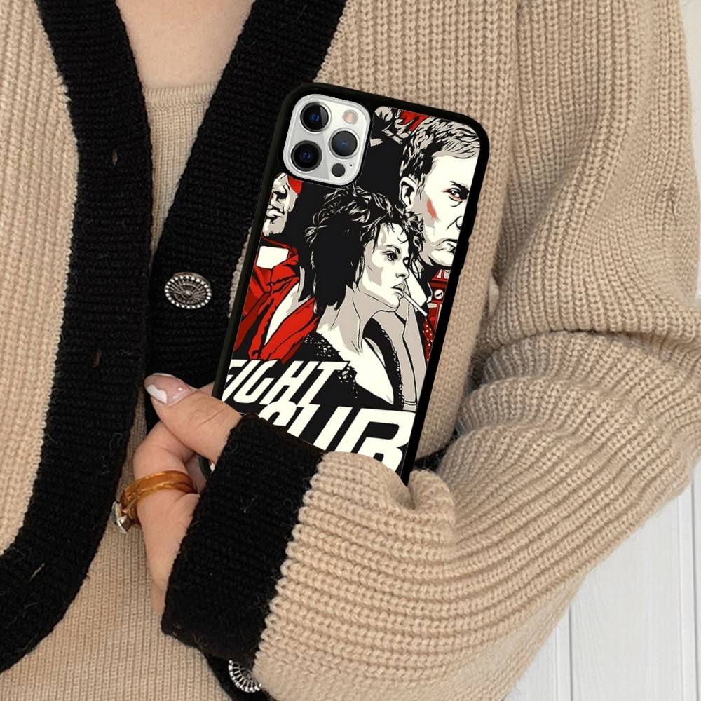 

M-Movie F-Fight Club Phone Case For Iphone 16 15 14 13 12 11 Pro Max Plus Shockproof TPU+PC Hard Case iPhone 12