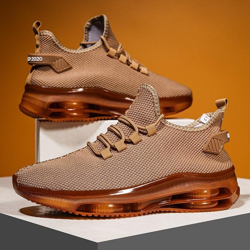 New Fly-woven Mesh Men's Shoes Breathable Student Sports and Leisure Shoes Light Soft Sole Fashion Outdoor Trend Men's Shoes