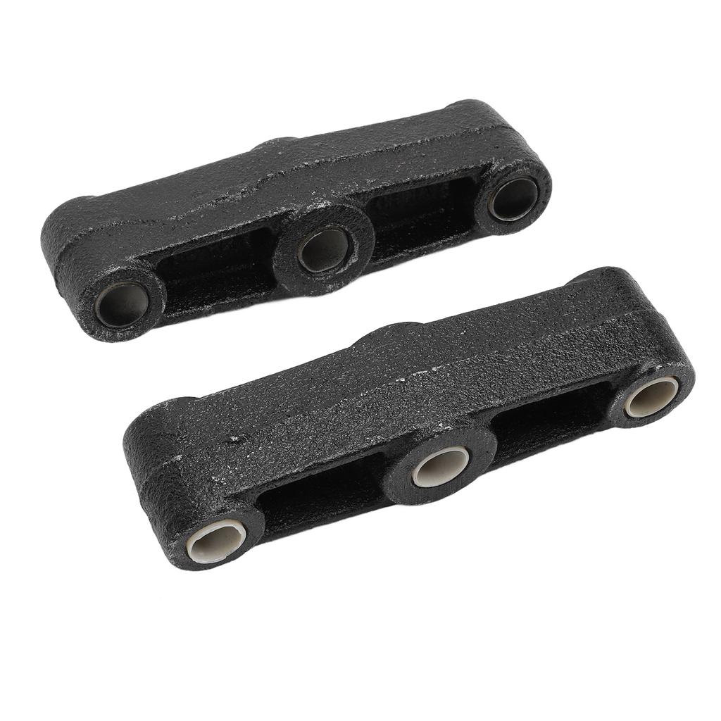 2PCS 5 12in Straight Leaf Spring Equalizer Bar Cast Iron EQ R2 for Trailer Axle Double Eye Style