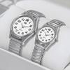 Men's Women's Bussiness Watch Couple Watch Set Romantic Bohemian Style Elastic Strap Quartz Watch Set (Box Not Included)