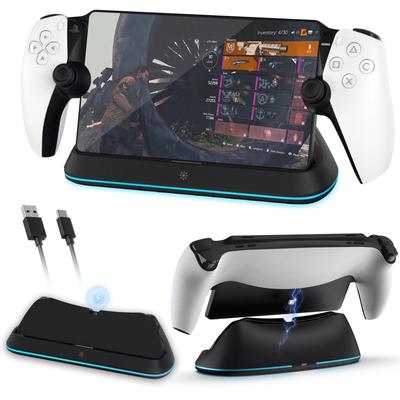 Nabíjecí stojan pro PS Portal Uvolňovací nabíječka pro PS5 Portal Remote Player Rychlé nabíjení Ochrana před přebíjením Přenosný dálkový ovladač PS5 PS