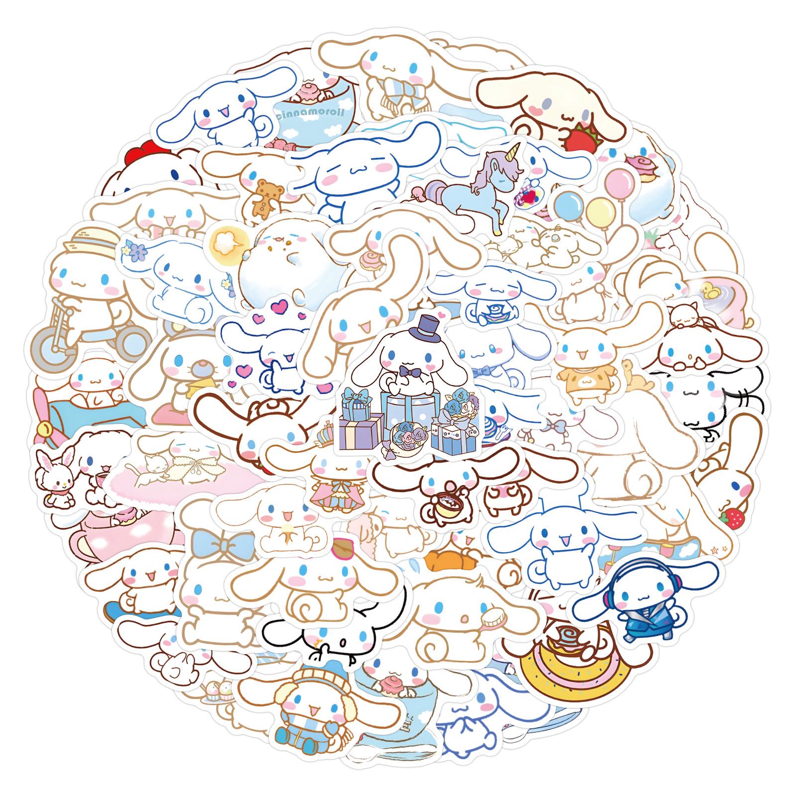 

120 Cartoon Cinnamon Dog Graffiti Stickers - Waterproof Decorative Stickers for Notebooks & Water Bottles