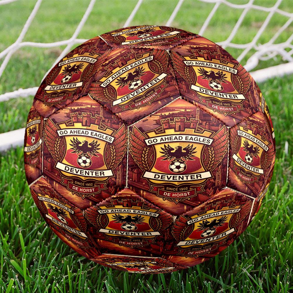 Go Ahead Eagles Print Maat 5 Voetbal, Standaard Wedstrijdvoetbal voor Sportwedstrijd en Teamtraining, Ideaal Cadeau voor Voetbalfans
