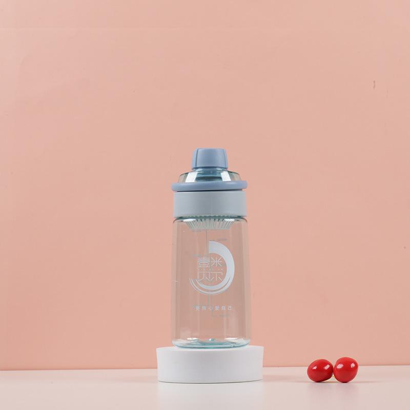 Water bottle summer large-capacity water cup adult children high-value outdoor sports water cup anti-drop heat-resistant simple plastic cup