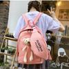 Female Junior High School College Students Four-piece School Bags Korean Version Harajuku Style Backpack Ins Knapsack with Bumbag Pen Bag
