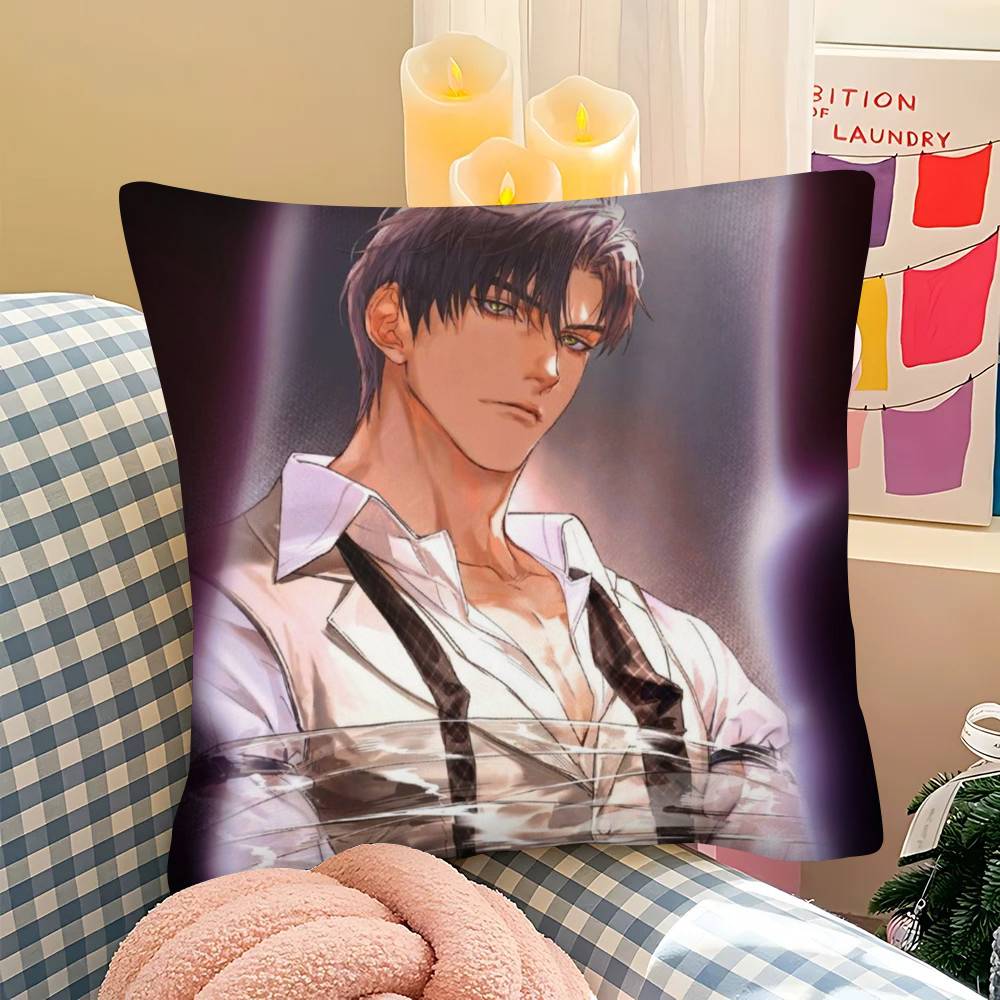 1Pc Love And Deepspace Zayne Lishen Pillow Case Fashion Square Pillowcase Bedroom Sofa Room Ins Decoration Leisure