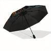 1pc Colorful Hummingbirds in Flight Automatic Opening and Closing Umbrella - Small Umbrella Suitable for Various Occasions W019