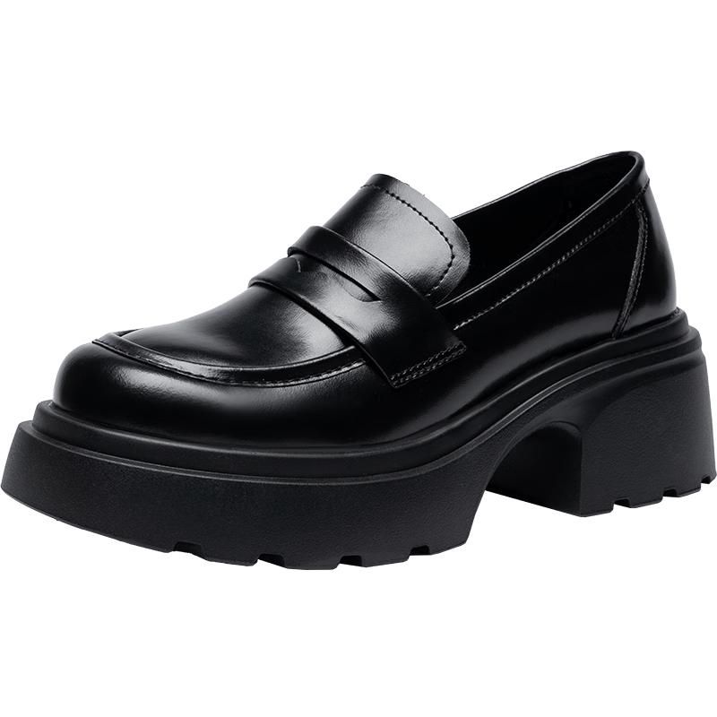 ZHR Women s Retro Thick-Soled Slip-On Loafers AH551 EU 37