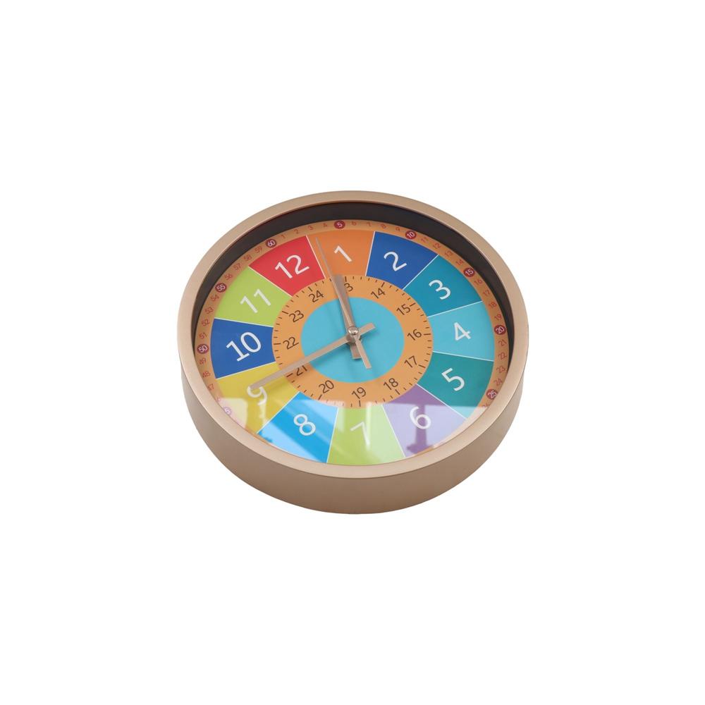 Silent Wall Clock Modern Electronic Color Clock Non-ticking Learning Clock  Children's Room