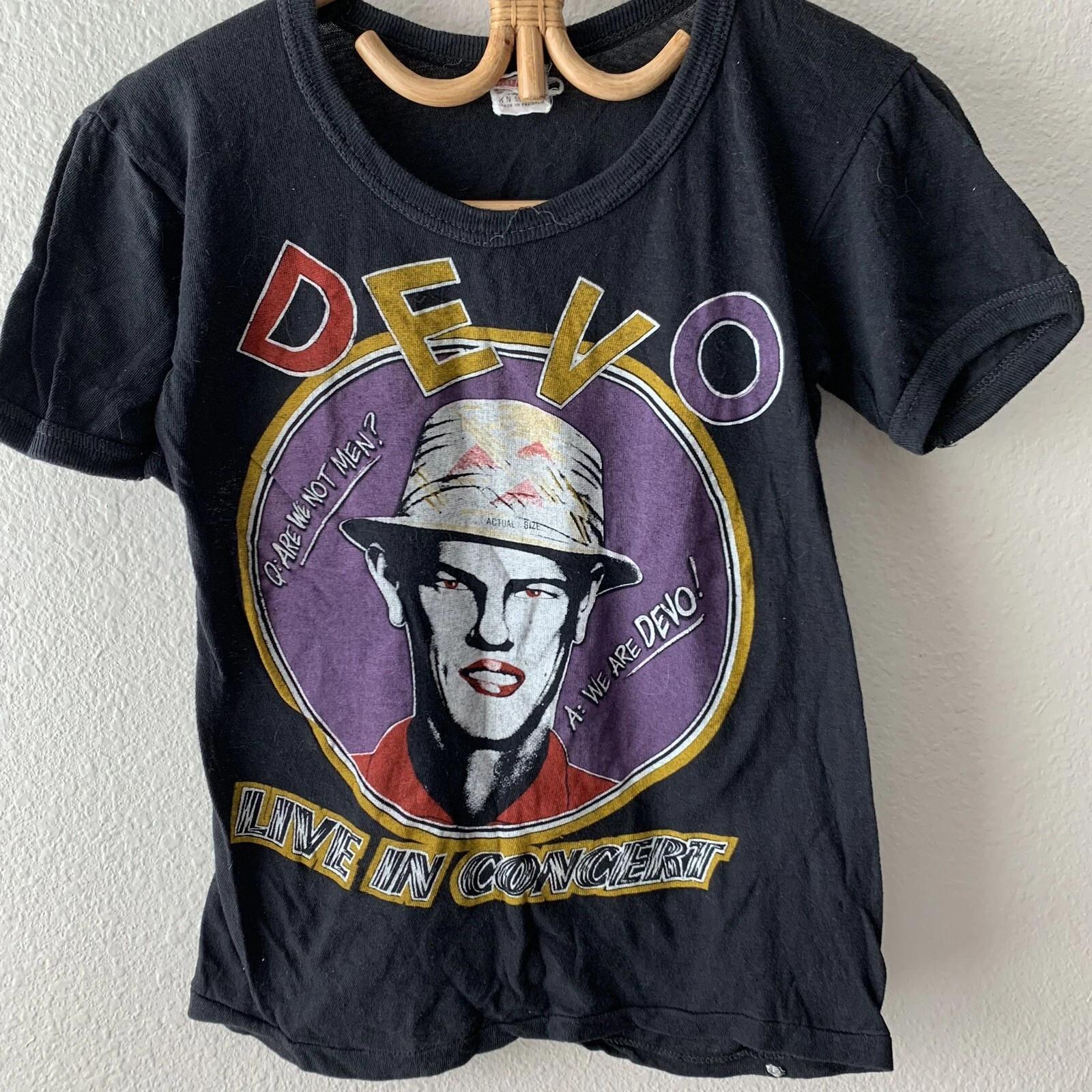 Vintage DEVO T Shirt 70s 80s Duty Now For The Future AN62138 XXL