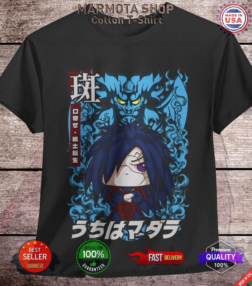 

Madara Uchiha Shirt Naruto Shippuden Itachi Anime Unisex Tee T-Shirt All Size 4XL