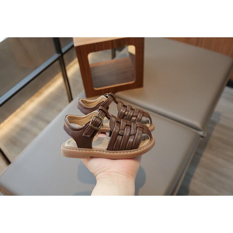 Closed-Toe Sandals for Girls and Boys Walkers Soft-Sole Anti-Slip Kids Beach Shoes, Toddler Casual Comfortable Footwear