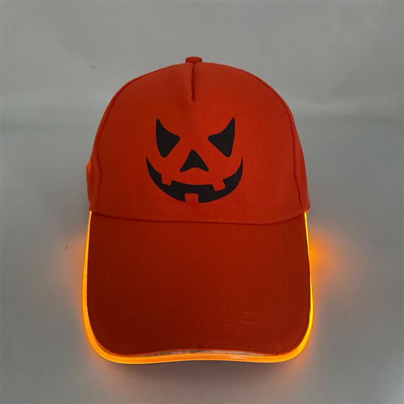 Wholesale Baseball Caps Night Glow Light Cap Boys Girls Fashion Headwear Costumes Accessory Caps Hats