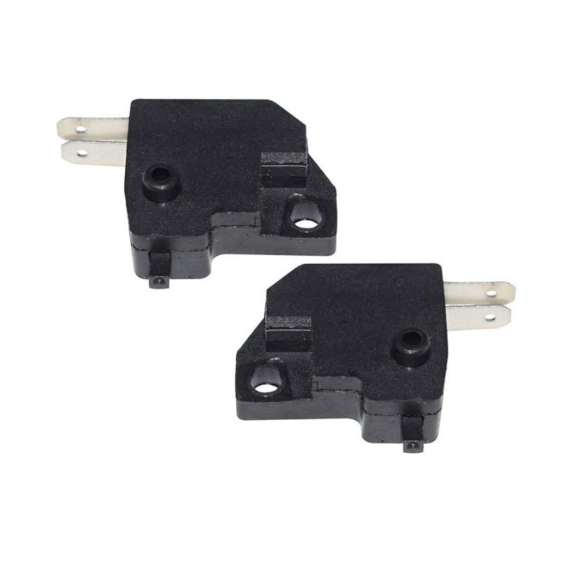 Universal Disc Brake Switch Set for Motorcycle Electric Car ATV - Left/Right Front Brake Stop Light Switch with Spring