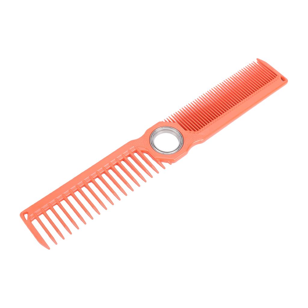 Rotating Hair Cutting Comb Barber Comb Professional Hairdressing Tool for Stylists with Dual Teeth