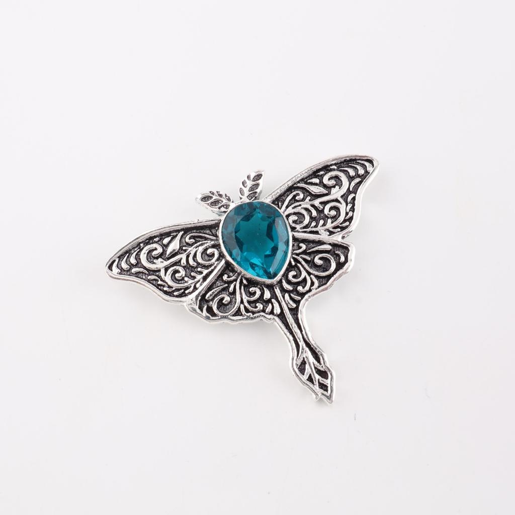 Apatite Gemstone 925 Sterling Silver Women's Jewelry Boho Pendant 1.2" For Gift CP-31-11