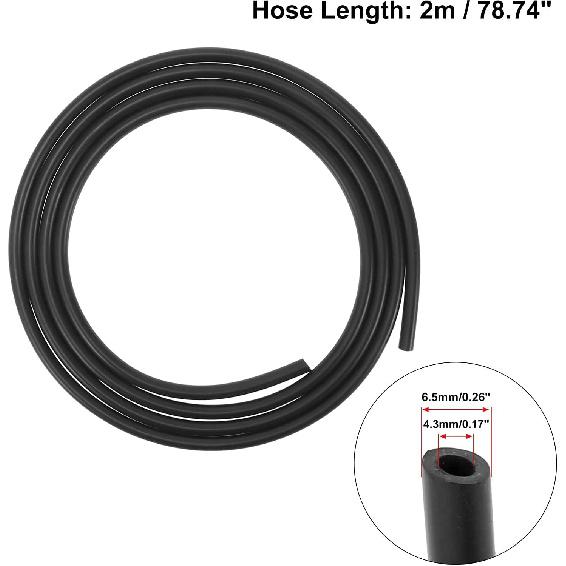 Unifizz 2 Meters Windshield Washer Hose with 2pcs Connectors Replaces 8E5Z17603A 7pcs Front Windshield Washer Nozzles for Lincoln MKZ for Ford Fusion