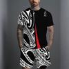 Men Grey White Vertical Thin Stripe Short Sleeve Tee And Matching Shorts Two Piece Suit