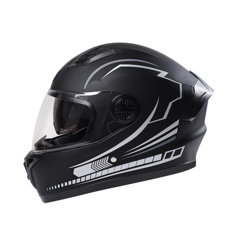 Full Face Motorcycle Helmet Men Women DOT Approved Universal Fit