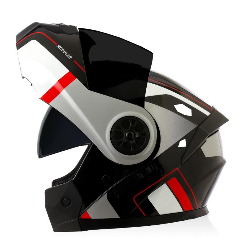 BLD Factory-direct Electric Motorcycle Helmets With Dual Lenses Removable Detachable Cycling Men Women