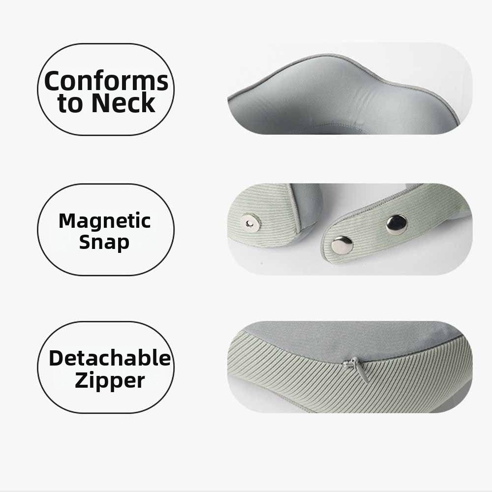 Portable Neck Pillow Comfort Support U-shaped Design U Shape Pillow Multi-functional Soft Material Travel Pillow Home Comfort