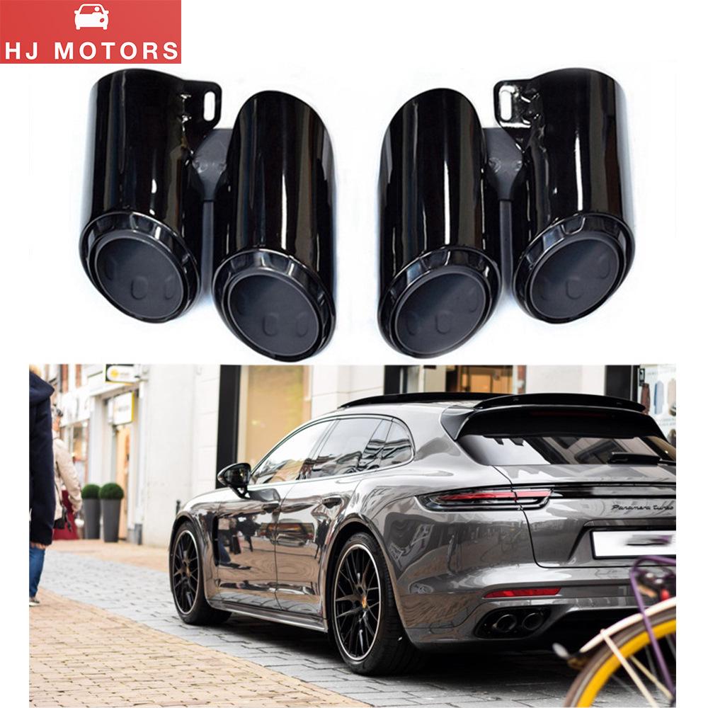 Stainless Steel Tailpipe Tip for 2017-2021 Porsche Panamera 971 Exhaust Modification