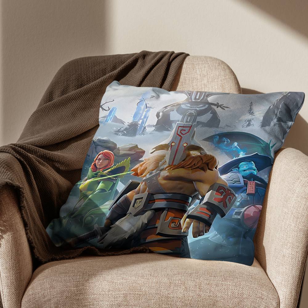 game Lion Dota 2 Pudge Cushion Cover Suitable For Sofa Car Bedroom Office Cushions Decorative Pillow Case