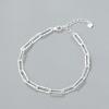 Niche Design Star Chain Tassel Bracelet for Women Fantasy Blue Crystal Beads Elastic Rope Bracelet Best Friend Jewelry Gifts