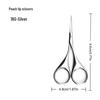 Stainless Steel Eyebrow & Nose Hair Trimmer Scissors with Round Head