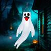 Party Atmosphere Props 44 Inch Halloween Hanging Ghost Windsock, White Flying Ghosts Flag Wind Scary Yard Socks for Tree, Outdoor Patio, Decor