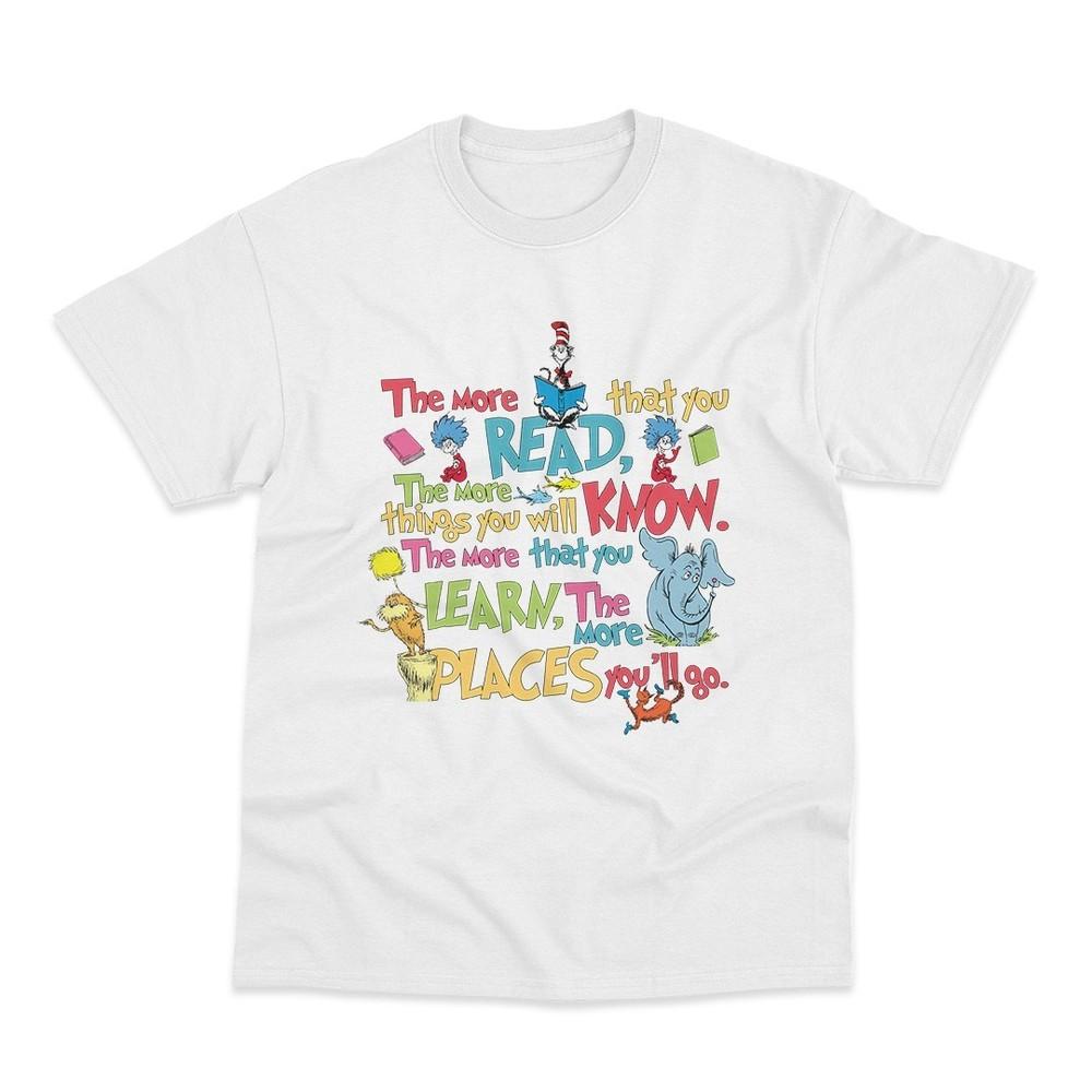 The More That You Read World Book Day Adults Printed TShirt Unisex T-Shirt XL