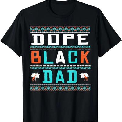 Black Dad Father's Day African Pride Dad Black Fathers T-Shirt