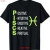 Pisces Zodiac Sign Star Astrology Birthday Horoscope T Shirt Vintage Homme Comfortable Stretched Casual Slightly Graphic