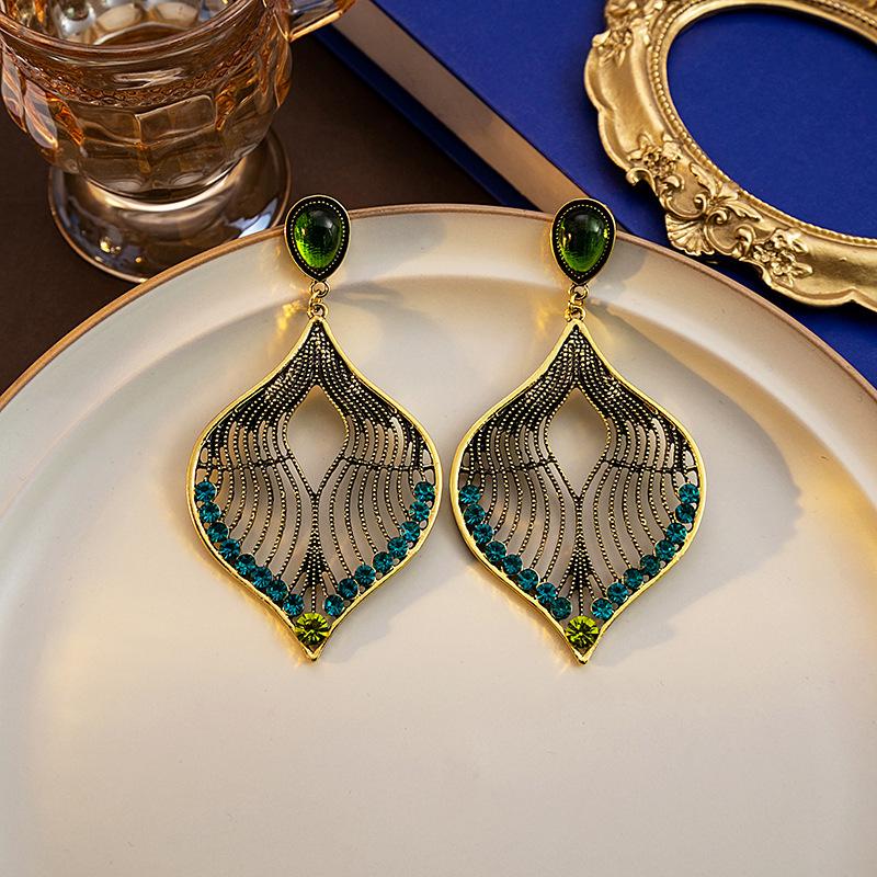 Серебряная игла средневековые французские серьги-подвески с бриллиантами, осенние и зимние ретро винтажные высококачественные ювелирные серьги