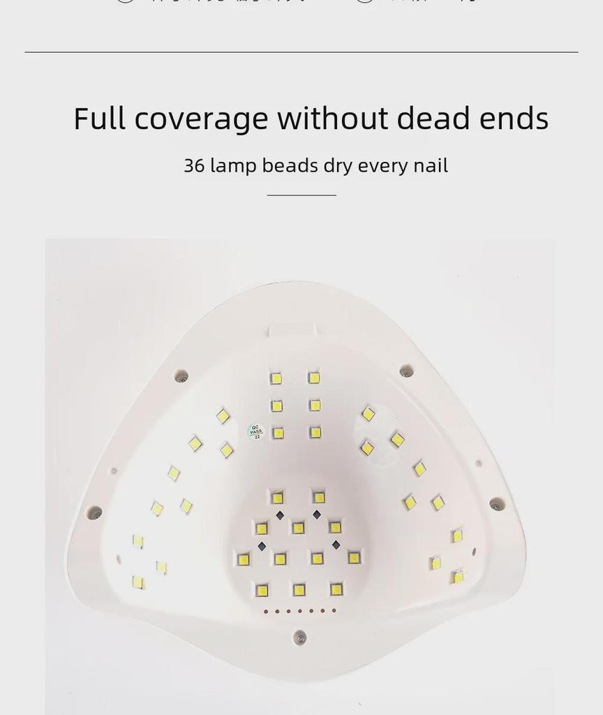 SUNx5 Plus Sunshine Nail Lamp: 4-Speed High-Power LED Phototherapy Nail Polish Lamp