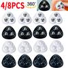 4/8pcs Heavy Duty Furniture Casters Mute Rollers For Furniture Self Adhesive 3 Beads Ball Wheels 360° Rotating Wheels for Home