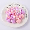 130Pcslot Pompom 1015202530Mm Fluffy Fuzz Pom Poms Balls Mixed Pompoms For Diy Crafts Wedding Decor Kid Toy Sewing Supplies