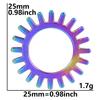 Rainbow Gear Charms For Jewelry Making Supplies Wholesale Items Round Steampunk Accessories DIY Necklace Earrings Component Gift