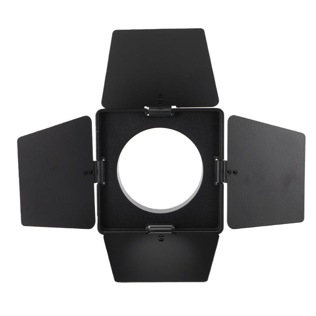 Barn Door Fit for Bowens Mini Mount COB Light Professional Aluminum Alloy Four Leaf Light Baffle
