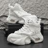Men's Spring 2025 Breathable High-Top Dad Shoes with Thick Sole – Trendy and Versatile Height Enhancing Sneakers for Students