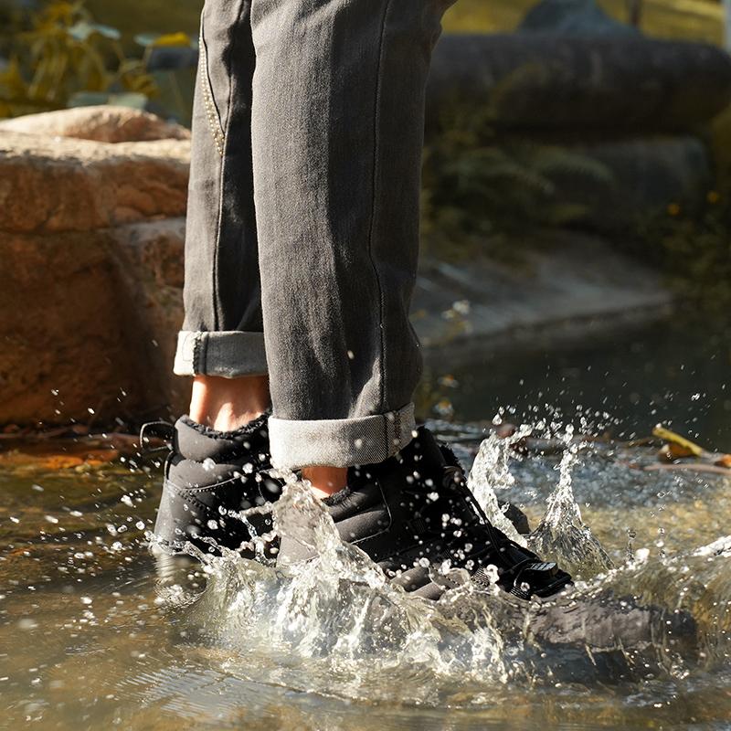 TUINANLE Fashion New Barefoot Snow Boots Winter Warm Sports Shoes Men and Women Outdoor Warm Camping Hiking Boots